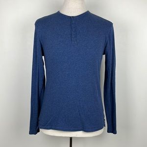 Vince, Men’s blue long sleeve Henley, size XS